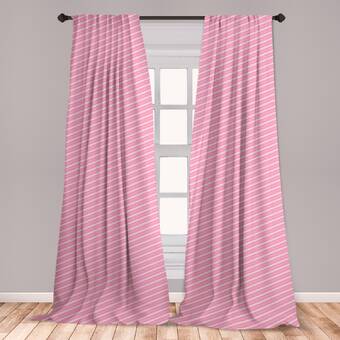 East Urban Home Ambesonne Geometric 2 Panel Curtain Set