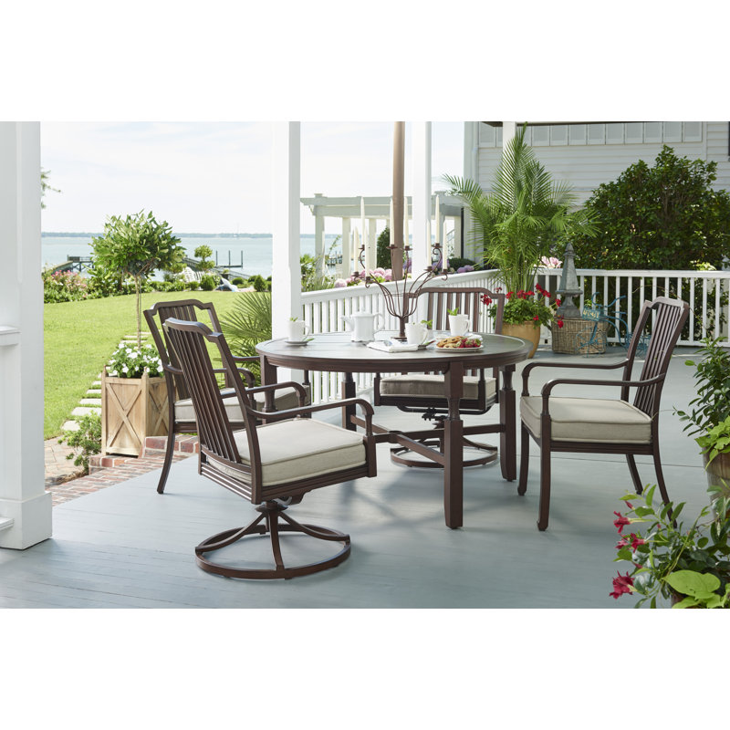 Canora Grey Bade 5 Piece Sunbrella Dining Set with ... Canora Grey Bade 5 Piece Sunbrella Dining Set with ... on Bade Outdoor Living id=80552