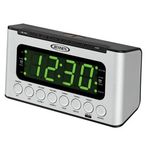 AM/FM Dual Radio with Wave Sensor Tabletop Clock