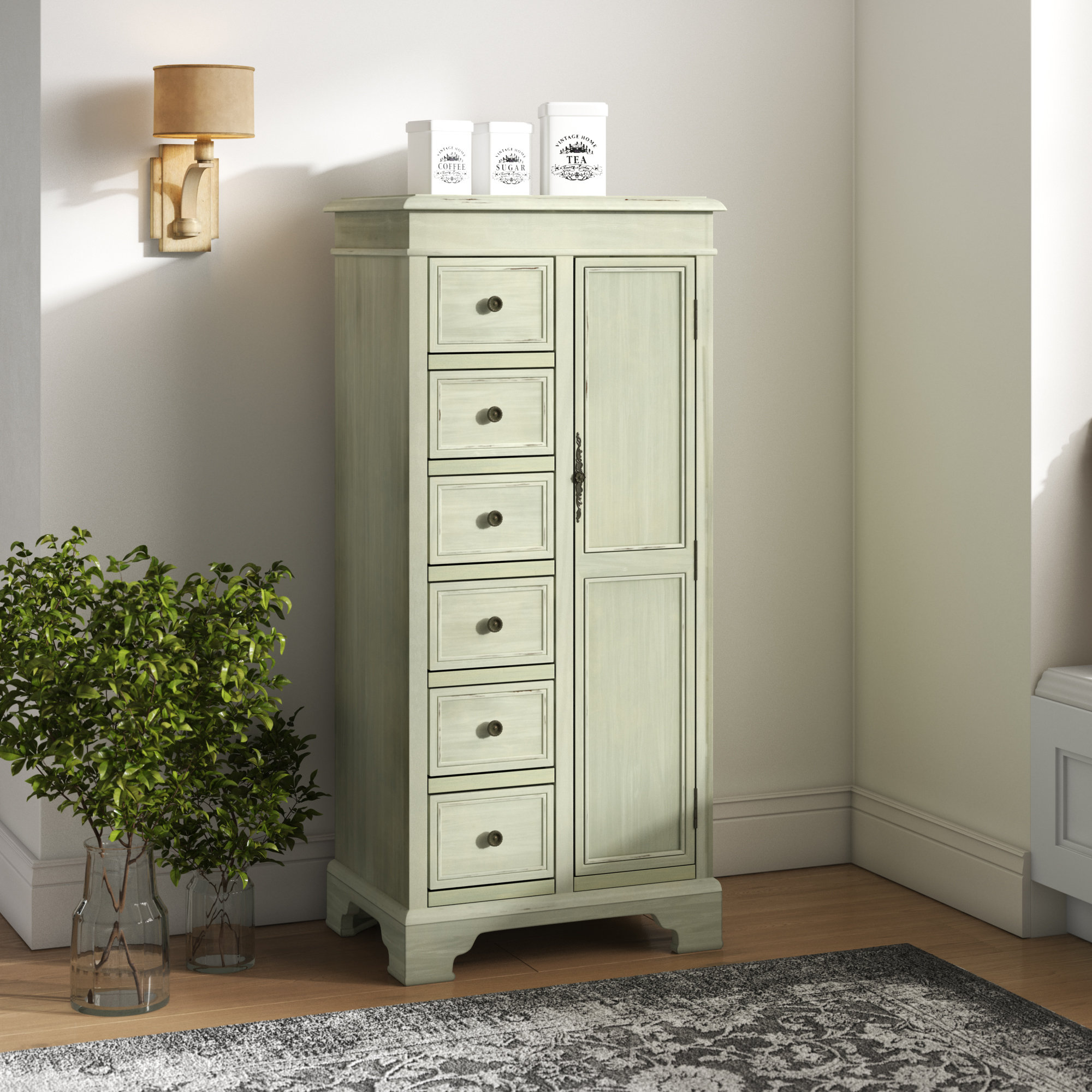 Ophelia Co Dominick 1 Door 6 Drawer Cadet Gentleman S Chest