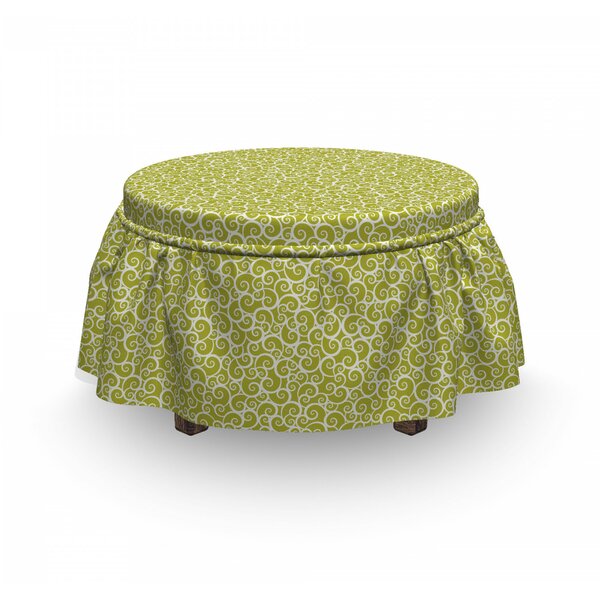 Swirling Growth Ottoman Slipcover (Set Of 2) By East Urban Home