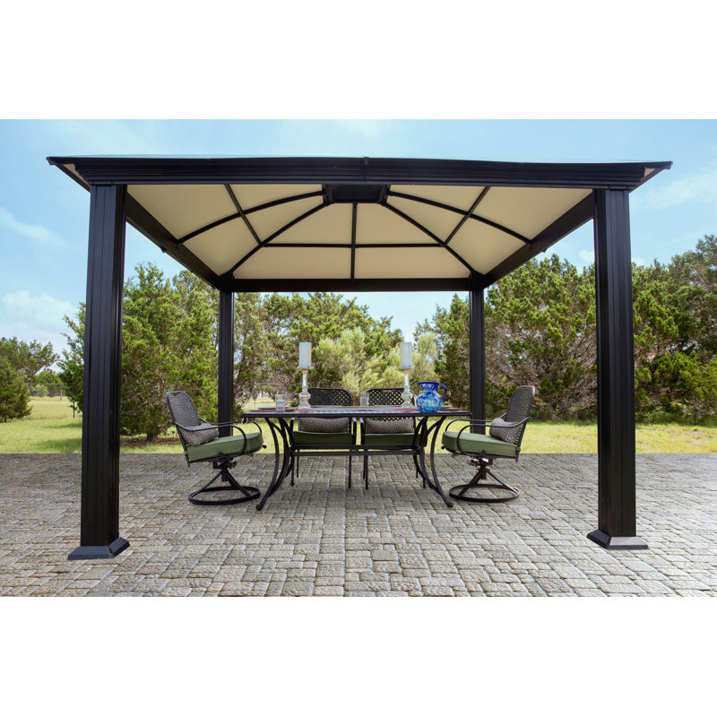 Paragon Outdoor Vermont 11 Ft W X 11 Ft D Aluminum Patio Gazebo