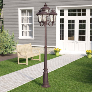 Best Gurnee Outdoor 4-Light 93'' Post Light By Three Posts Outdoor Lighting Gurnee Outdoor 4-Light 93'' Post Light By Three Posts Outdoor Lighting