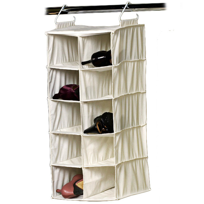 Household Essentials Double Hang Hanging Shoe Organizer