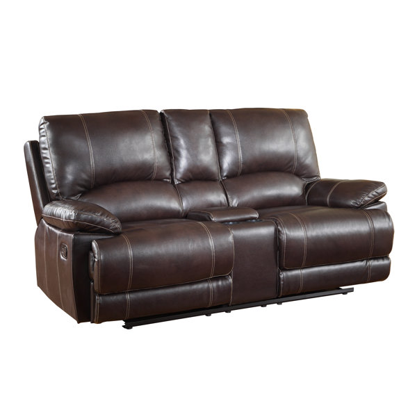 Ullery Upholstered Living Room Recliner Console Reclining Loveseat By Winston Porter Spacial Price