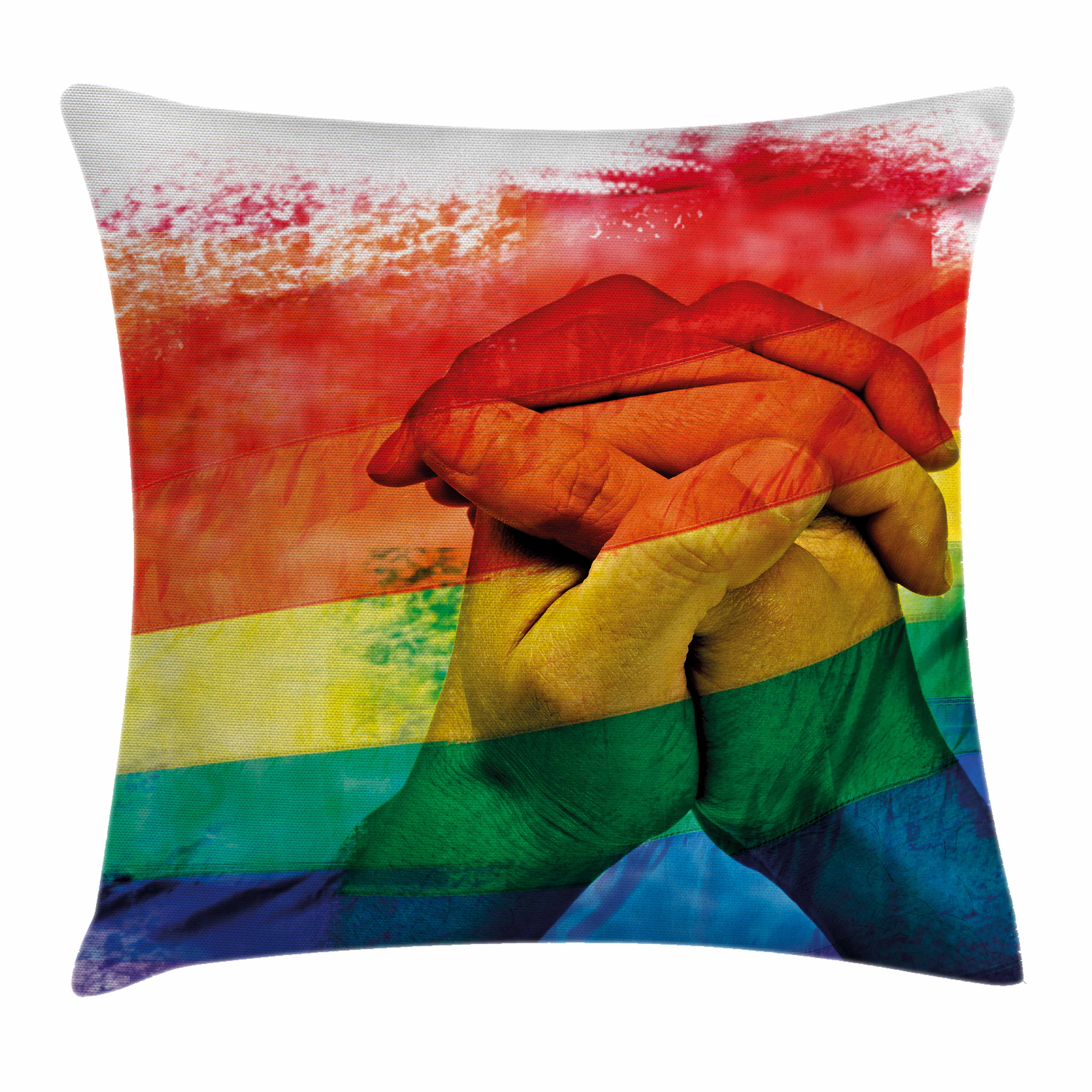 East Urban Home Gay Couple Hands Square Pillow Cover Wayfair