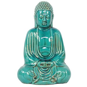 Sitting Ceramic Buddha Figurine