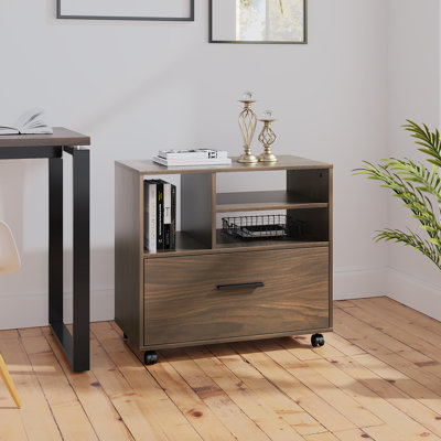1-Drawer Mobile Lateral Filing Cabinet DEVAISE