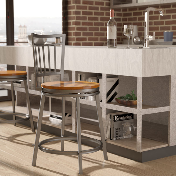 Mcmath 25 Swivel Bar Stool by Mercury Row
