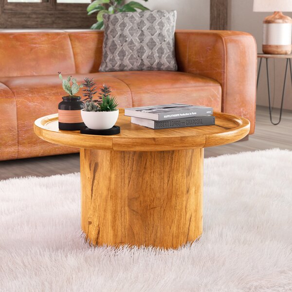 Pedestal Coffee Table By Millwood Pines