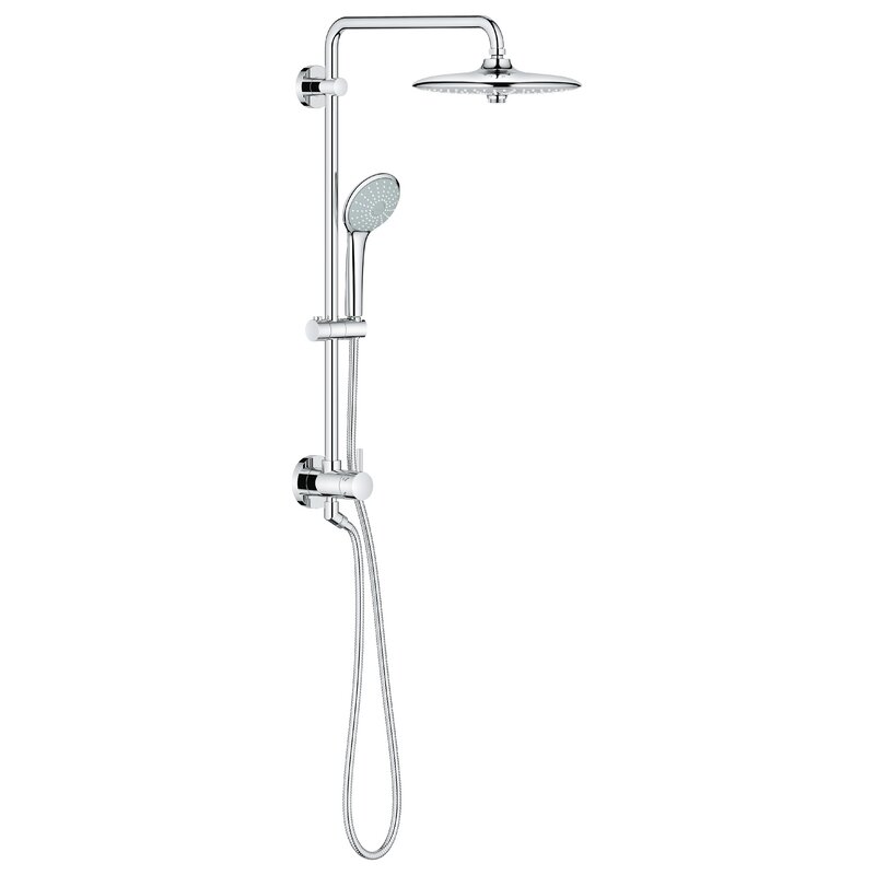 Grohe 27 921 000 Retro-Fit Shower System With 6-Inch Height Extension Starlight Chrome 