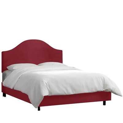 Upholstered Low Profile Standard Bed Alcott Hill® Size: California King, Color: Berry