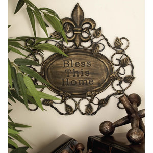 Bless This Home Metal Wall Decor