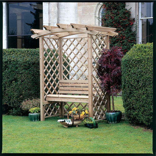 Dubuque 2.08m x 1.8m Wood Pergola Dakota Fields