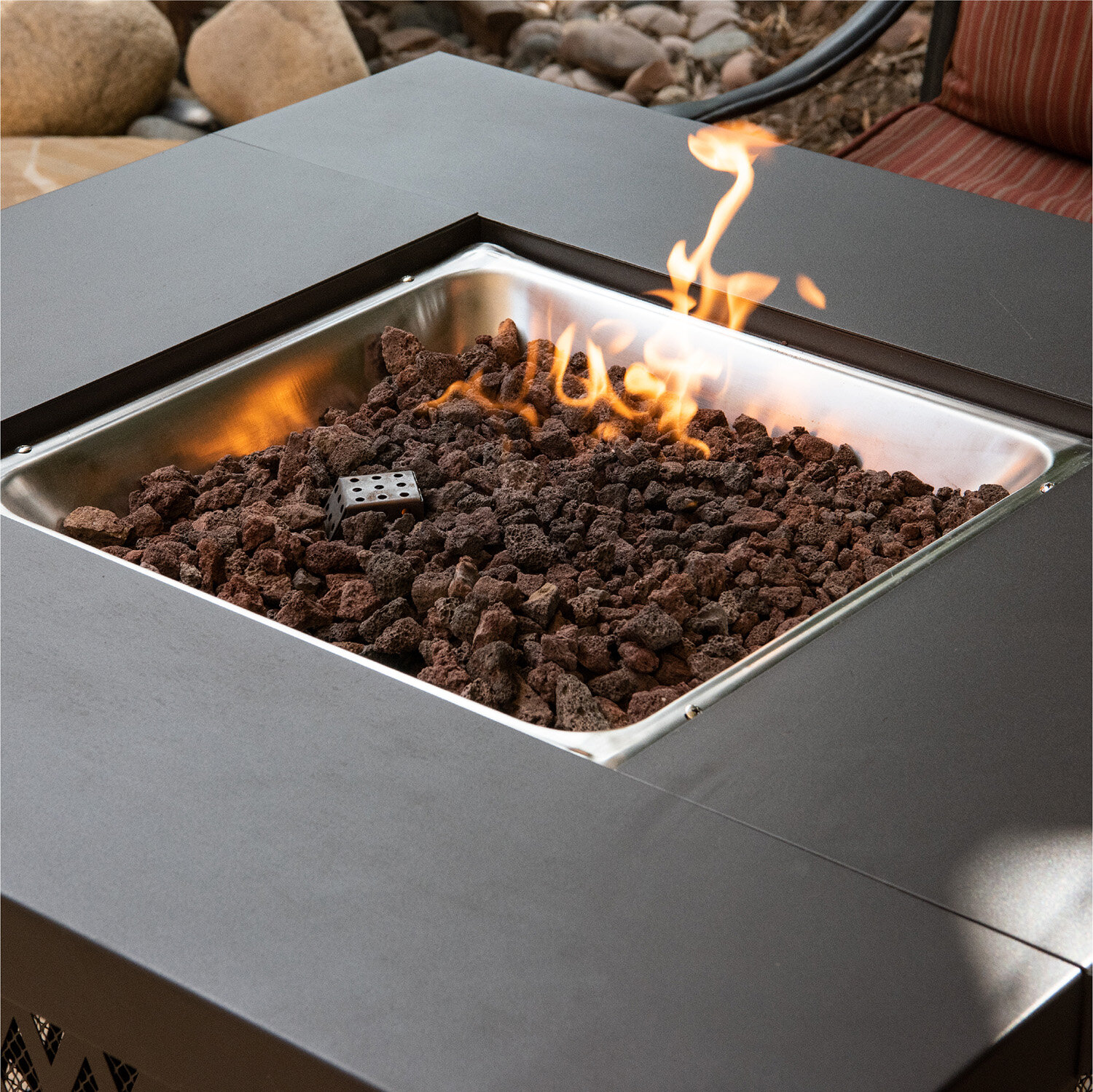 Fire Pit Essentials Lava Rock Fire Pit Fire Glass Wayfair