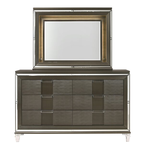 Coupon Gilmore 6 Drawer Double Dresser With Mirror Set Of 2