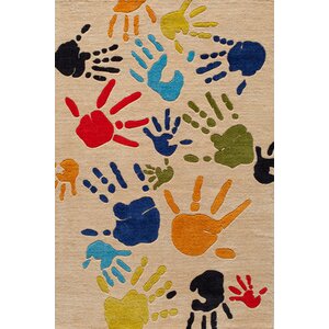 Johnnie Hand-Tufted Beige Kids Rug