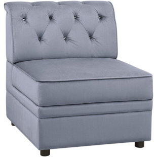 Velvet Tufted Chair Wayfair Micky Velvet Modular Tufting Slipper Chair