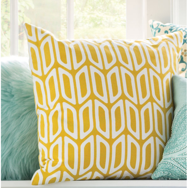 Arsdale Geometric Cotton Throw Pillow Cover by Langley Street| @ $20.99