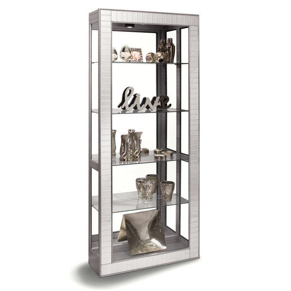 Morphis Lighted Curio Cabinet By Wrought Studio 2019 Coupon
