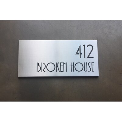 Modern & Contemporary Address Plaques & Signs You'll Love | Wayfair