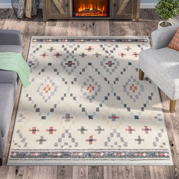 Rundell Geometric Ivory Area Rug by Laurel Foundry Modern Farmhouse