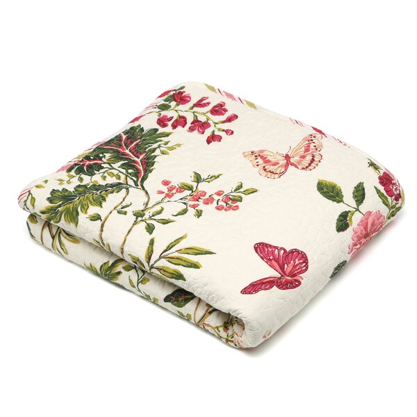 Annaelle Quilted Cotton Throw by Lark Manor