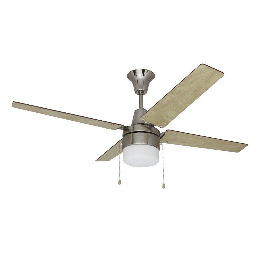 48" Kamthe 4 - Blade LED Standard Ceiling Fan with Pull Chain and Light Kit Included