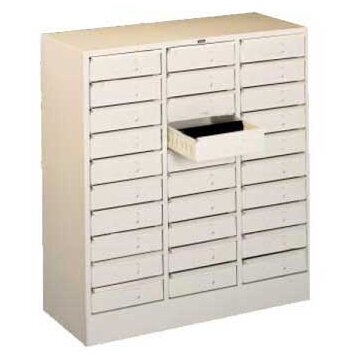 30 Drawer Organizer Filing Cabinet by Tennsco Corp.