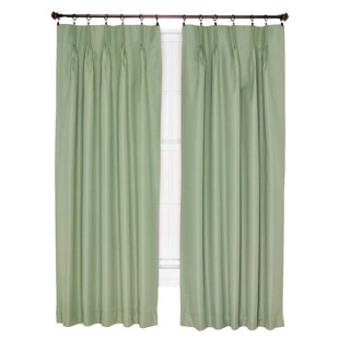 Green Pinch Pleated Curtains Drapes You Ll Love In 2020 Wayfair