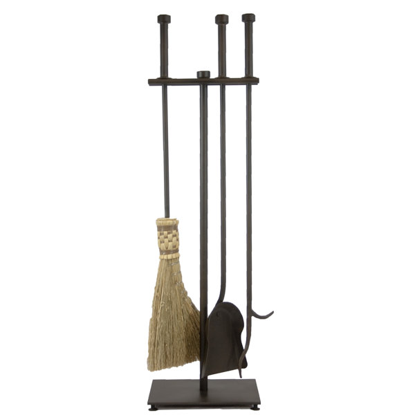 4 Piece Fireplace Tool Set by Ironhaus, Inc.