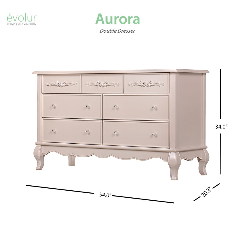 Evolur Aurora 7 Drawer Dresser Reviews Wayfair Evolur Aurora 7 Drawer Dresser