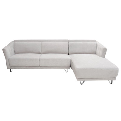 Naomi Right Hand Facing Sectional Diamond Sofa Upholstery: Beige
