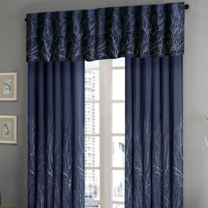 Bittle Faux Silk Embroidered 50 Window Valance