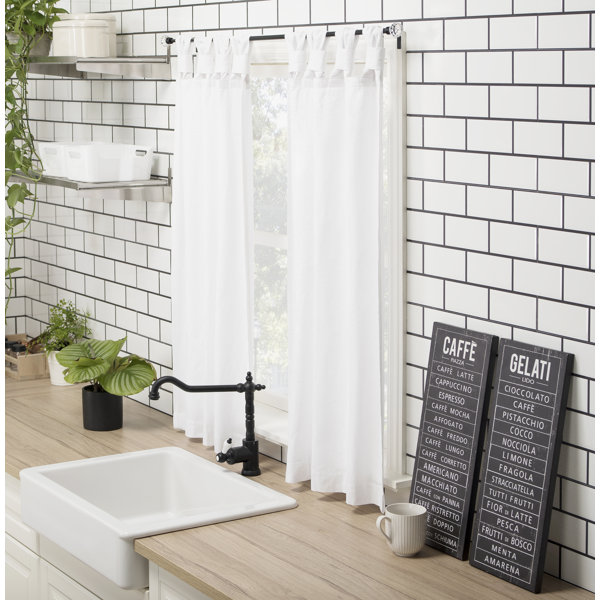 Tab Top Tier Curtains Wayfair