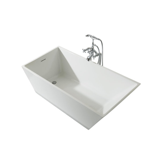 Verona Platinum 67 x 31 Freestanding Soaking Bathtub by Ariel Bath