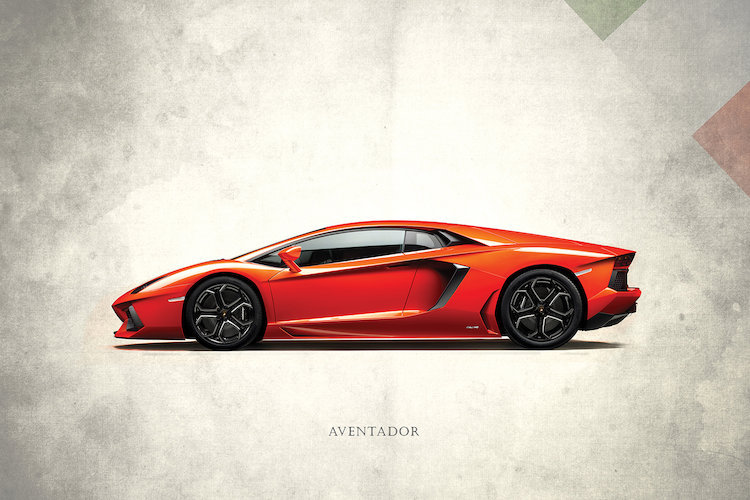 East Urban Home Vintage Italia Series Lamborghini Aventador