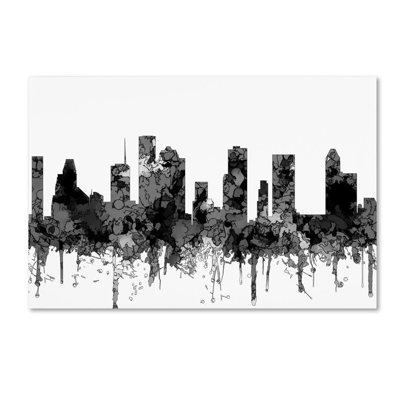 Trademark Art Houston Texas Skyline Bw Graphic Art Print On Wrapped Canvas Wayfair,Easy Chicken Breast Recipes