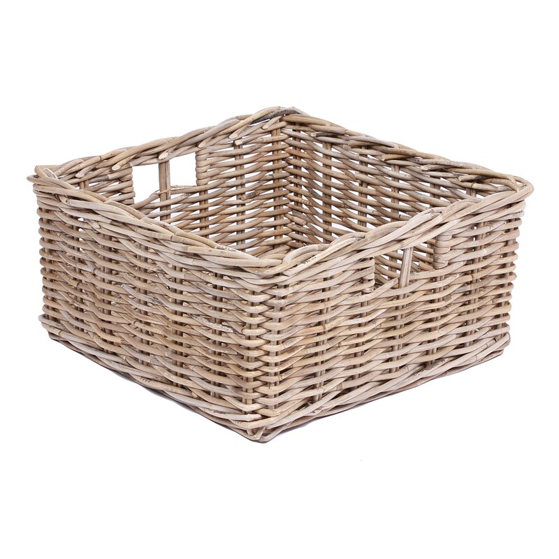 Brambly Cottage Uvalda Square Wicker Basket | Wayfair.co.uk