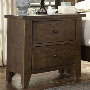 Methuen 2 Drawer Night Stand by Loon Peak