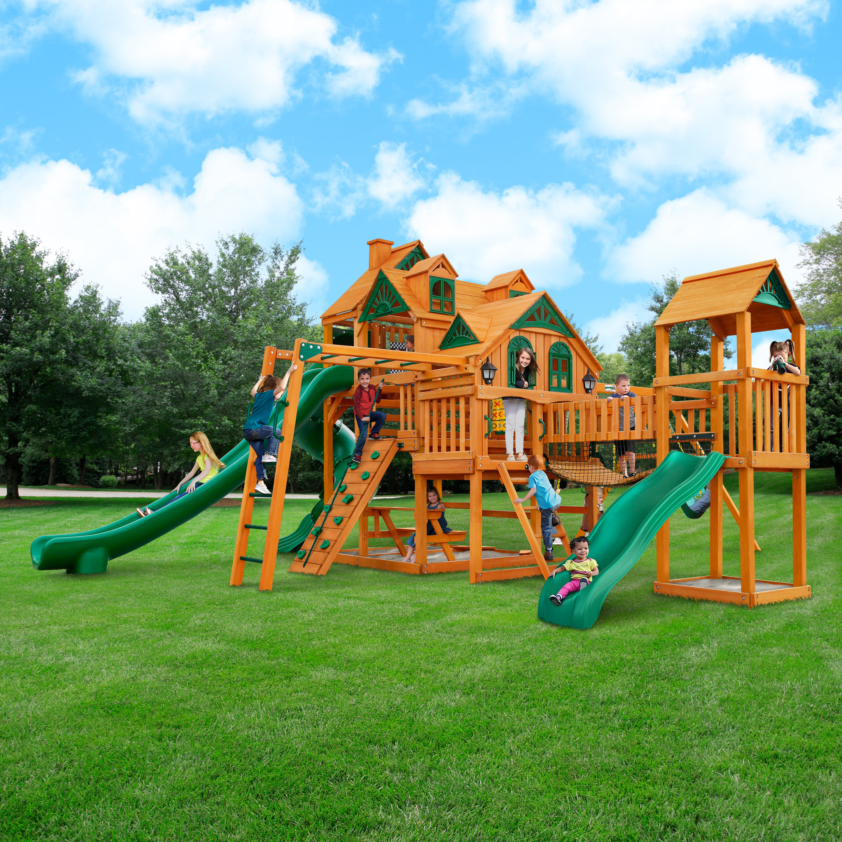 rope bridge play tunnel
