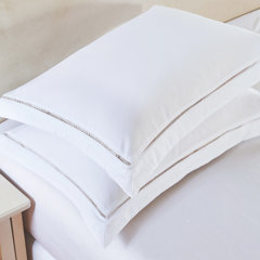White, Queen 20x30/” Machine Washable Hansleep Pillow Shams Set of 2 Standard Size Bedding Embossed Ultra Soft Brushed Pillow Sham