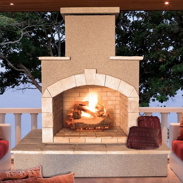 Steel Gas Outdoor Fireplace by Cal Flame