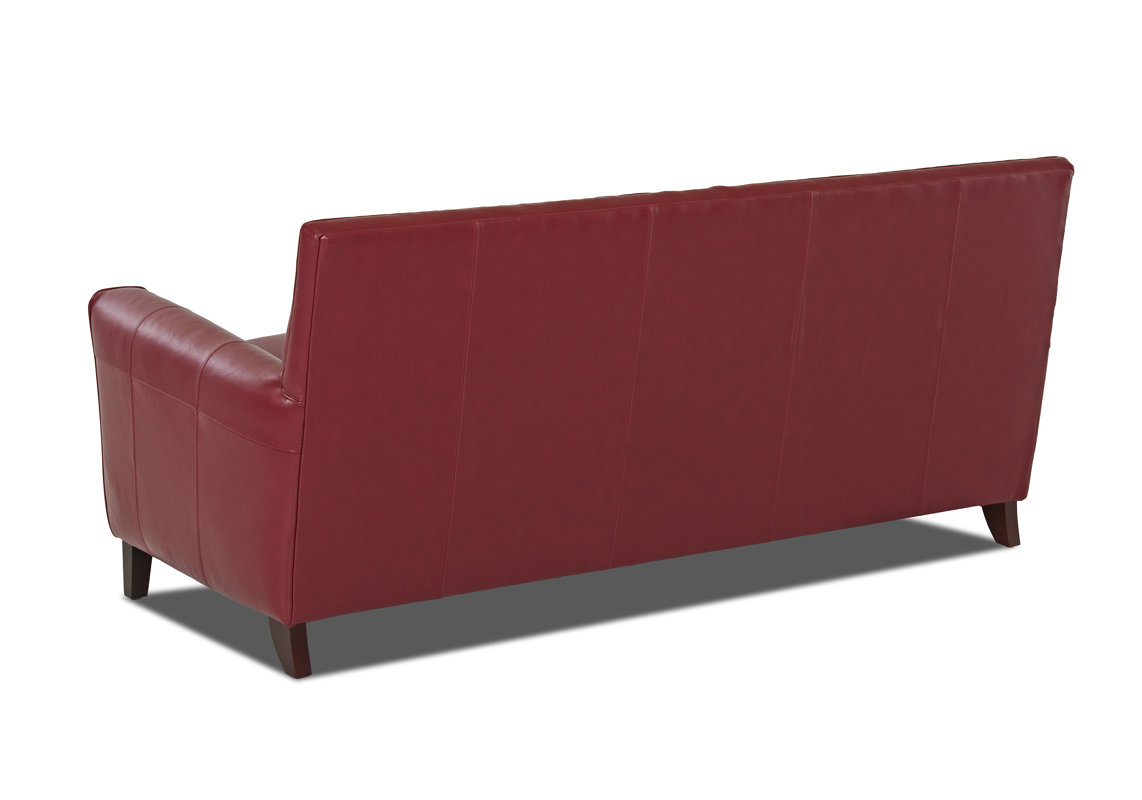 Wayfair Custom Upholstery™ Grayson Leather Sofa & Reviews Wayfair