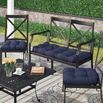 Darby Home Co3 Piece Indoor Outdoor Bench And Dining Chair Cushion Set Darby Home Co Fabric Azul Dailymail