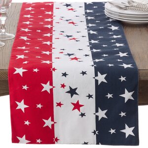 American Flag Cotton Table Runner