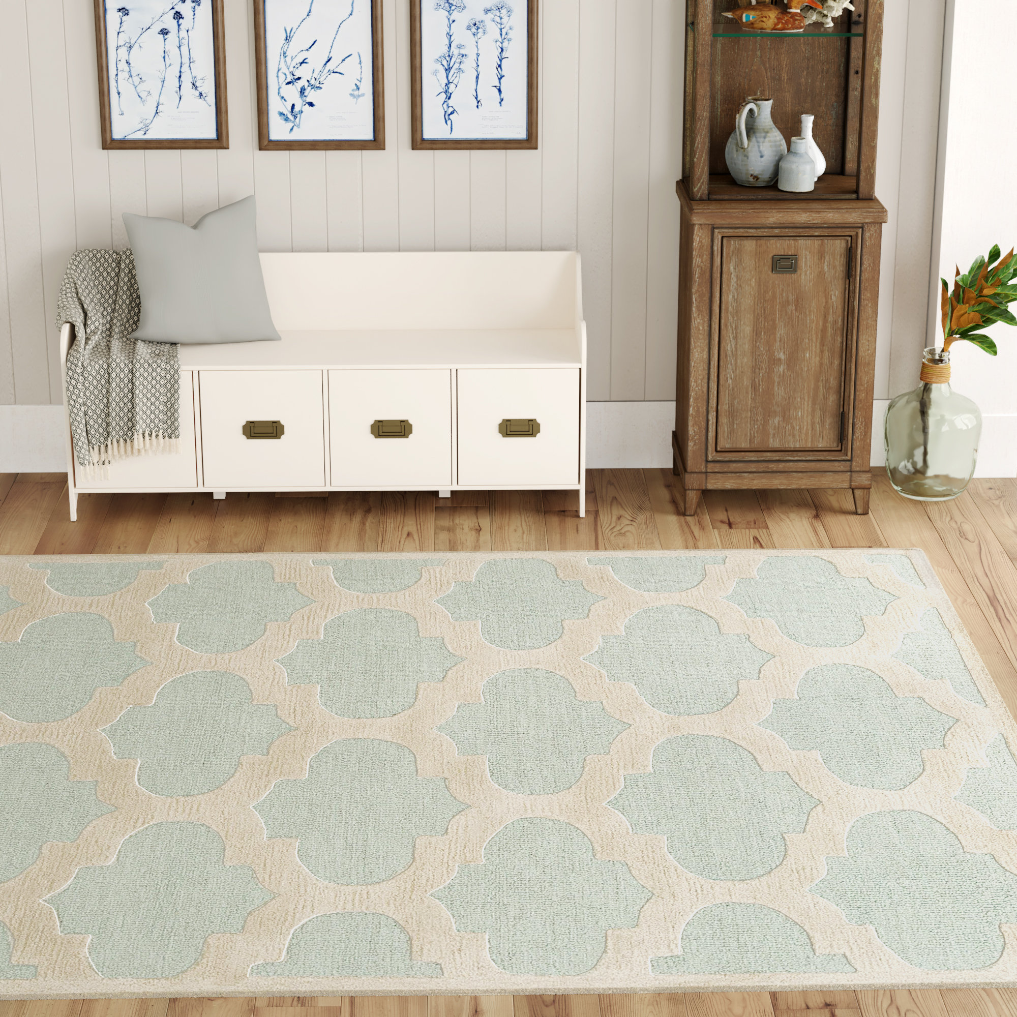 Boise Hand Tufted Wool Light Blue Area Rug Reviews Joss Main Boise Hand Tufted Wool Light Blue Area