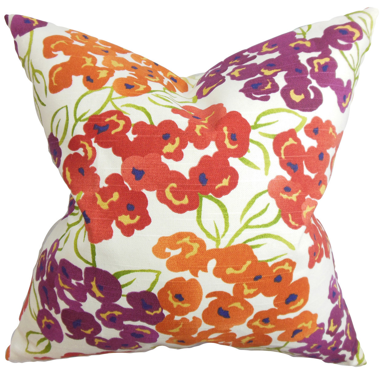 The Pillow Collection Heloise Floral Throw Pillow Cover