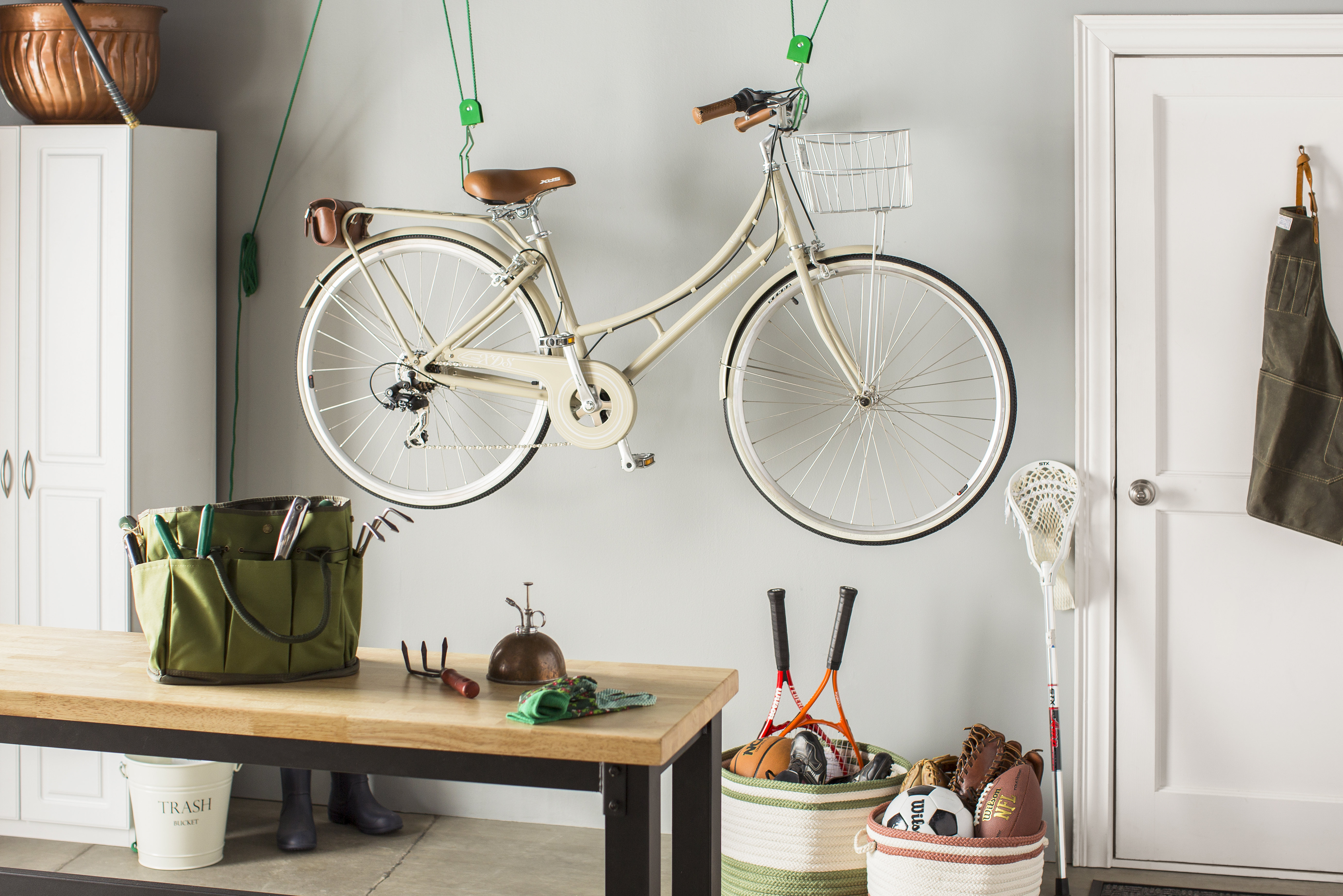 bike hoist storage