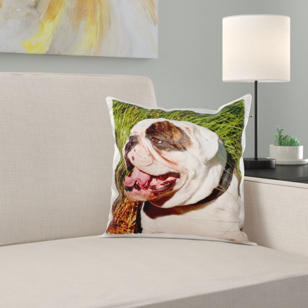 16x16 Holiday 365 Halloween Dog Lady Women Funny Throw Pillow Multicolor